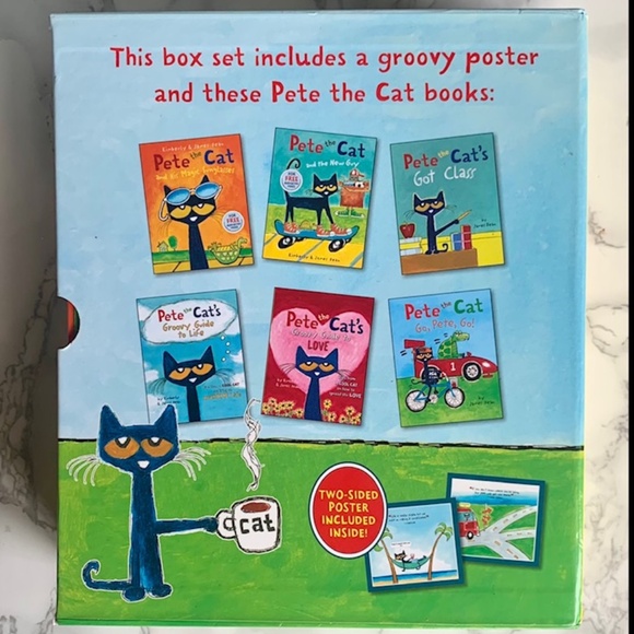 Pete the Cat's Groovy Box of Books - Set of 6 Hardcover with Box cover - Picture 5 of 5